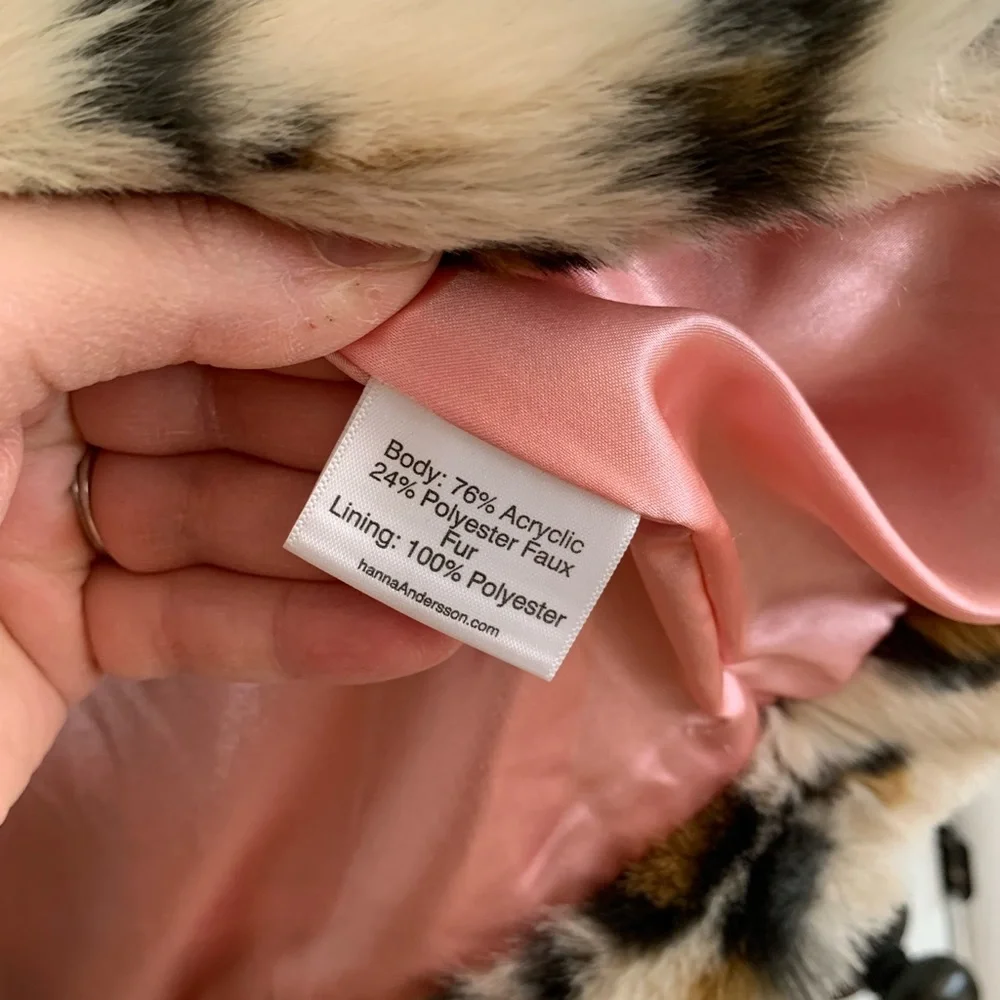Hanna Andersson | 110/5 (girls) Faux Fur Animal Print Vest